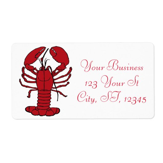 Red Maine Lobster Thunder_Cove Etiket (Voorkant)