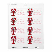 Red Maine Lobster Thunder_Cove Etiket (Full Sheet)