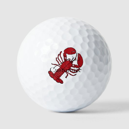 Red Maine Lobster Thunder_Cove Golfballen (Voorkant)