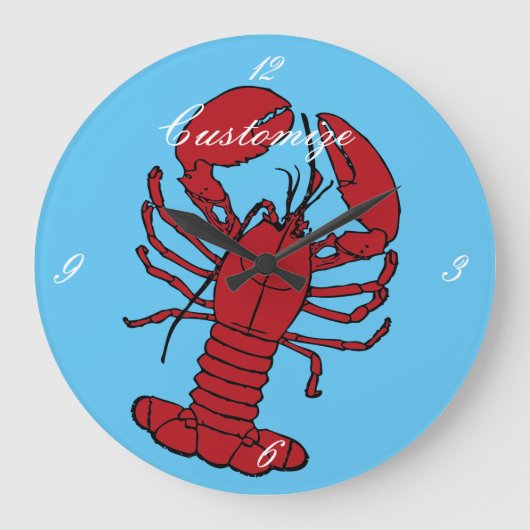 Red Maine Lobster Thunder_Cove Grote Klok (Voorkant)
