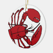 Red Maine Lobster Thunder_Cove Keramisch Ornament (Links)
