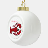 Red Maine Lobster Thunder_Cove Keramische Bal Ornament (Rechts)