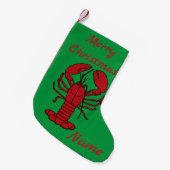 Red Maine Lobster Thunder_Cove Kleine Kerstsok (Voorkant (Hangend))