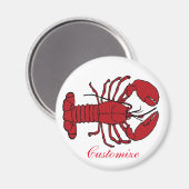 Red Maine Lobster Thunder_Cove Magneet (Voorkant / Achterkant)
