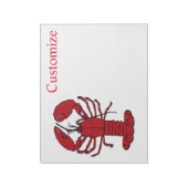 Red Maine Lobster Thunder_Cove Notitieblok (Linkerzijde)
