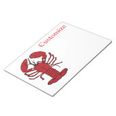 Red Maine Lobster Thunder_Cove Notitieblok (Schuin)