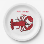 Red Maine Lobster Thunder_Cove   Papieren Bordje (Voorkant)