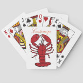 Red Maine Lobster Thunder_Cove Pokerkaarten (Achterkant)