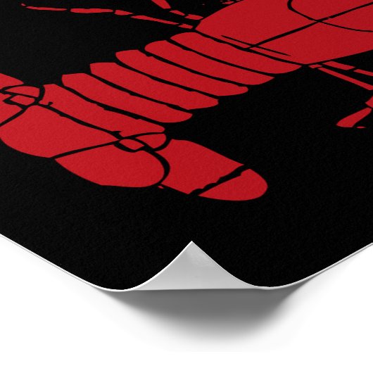 Red Maine Lobster Thunder_Cove Poster (Hoek)