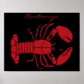 Red Maine Lobster Thunder_Cove Poster (Voorkant)