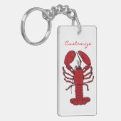 Red Maine Lobster Thunder_Cove Sleutelhanger (Voorkant Links)