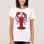 Red Maine Lobster Thunder_Cove T-shirt (Voorkant)