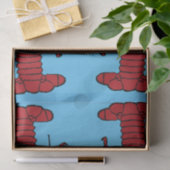 Red Maine Lobster Thunder_Cove Tissue Paper Tissuepapier (Geschenk)