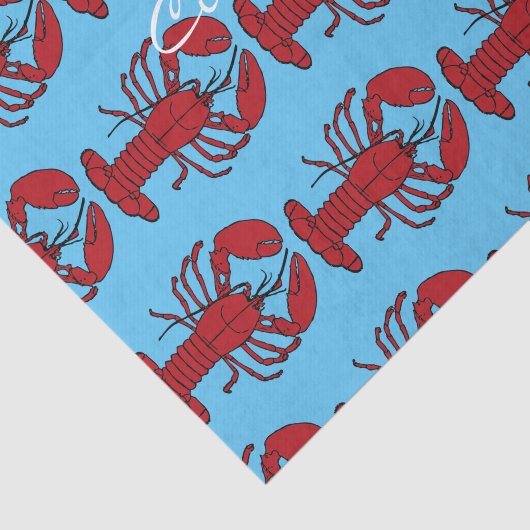 Red Maine Lobster Thunder_Cove Tissuepapier (Detail)