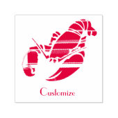 Red Maine Lobster Thunder_Cove Zelfinktende Stempel (Design)