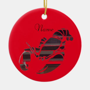 Red Maine Lobsters Thunder_Cove Keramisch Ornament