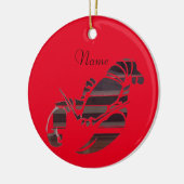 Red Maine Lobsters Thunder_Cove Keramisch Ornament (Links)