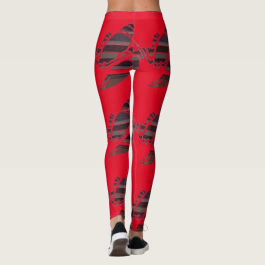 Red Maine Lobsters Thunder_Cove Leggings (Achterkant)