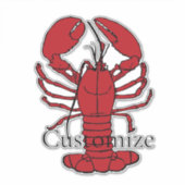Red Maine Lobsters Thunder_Cove Sticker (Voorkant)