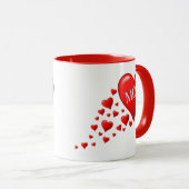 Red Mam Hearts Mok (Voorkant rechts)