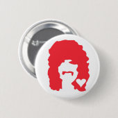 Red Man Love Ronde Button 5,7 Cm (Voorkant /achterkant)