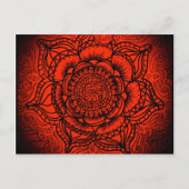 Red Mandala Briefkaart (Voorkant)