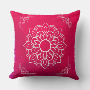 Red Mandala Decorative Pillow Kussen