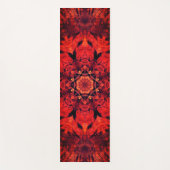 Red Mandala Flower Yogamat (Voorkant)
