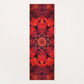 Red Mandala Flower Yogamat (Achterkant)
