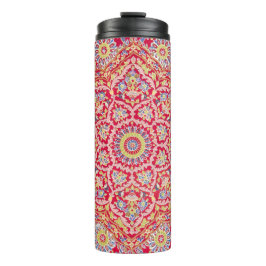Red Mandala  Indiase kunst Boho Thermosbeker
