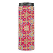 Red Mandala  Indiase kunst Boho Thermosbeker (Achterkant)