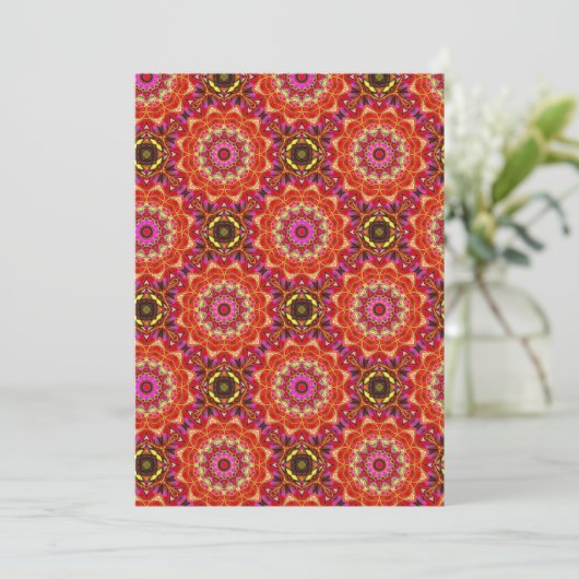 Red MANDALA  Kaart (Staand voorkant)