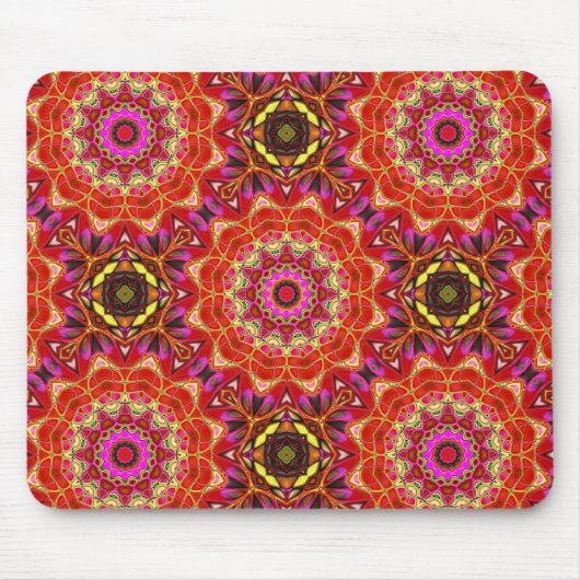 Red MANDALA  Muismat (Voorkant)