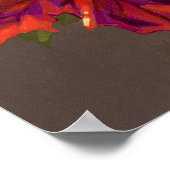 Red Maple Fairy ART PRINT-herfst verlaat fantasie Poster (Hoek)