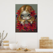 Red Maple Fairy ART PRINT-herfst verlaat fantasie Poster (Keuken)