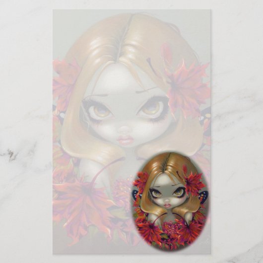 "Red Maple Fairy"-banketbakkerij Briefpapier (Voorkant)