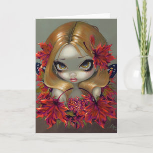 "Red Maple Fairy" Wenskaart Kaart