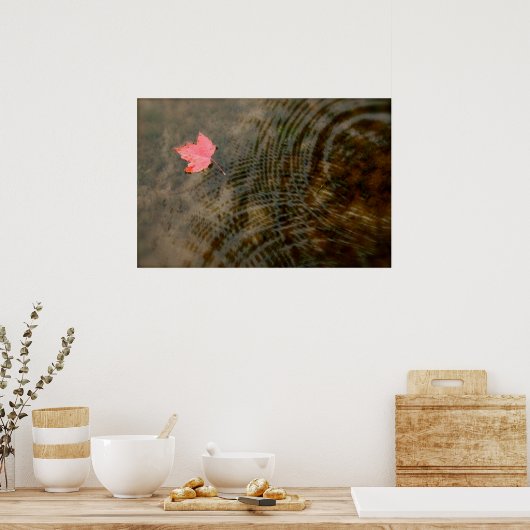 Red Maple Floating Poster (Keuken)