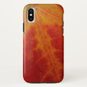 Red Maple Leaf Abstracte Autumn Natuur Fotografie Case-Mate iPhone Case (Achterkant)