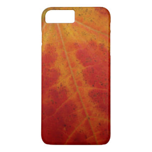 Red Maple Leaf Abstracte Autumn Natuur Fotografie iPhone 8/7 Plus Hoesje