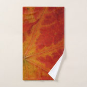 Red Maple Leaf Abstracte Autumn Natuur Fotografie Handdoek (Handdoek)