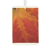 Red Maple Leaf Abstracte Autumn Natuur Fotografie Luchtverfrisser (Achterkant)