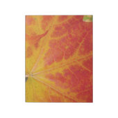 Red Maple Leaf Abstracte Autumn Natuur Fotografie Notitieblok (Linkerzijde)