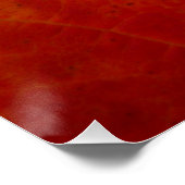 Red Maple Leaf Abstracte Autumn Natuur Fotografie Perfect Poster (Hoek)