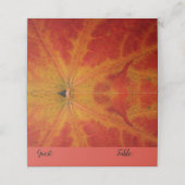 Red Maple Leaf Abstracte Autumn Natuur Fotografie Plaatskaartje (Buitenkant ongevouwen)