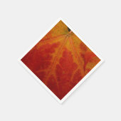 Red Maple Leaf Abstracte Autumn Natuur Fotografie Servetten (Hoek)