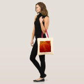 Red Maple Leaf Abstracte Autumn Natuur Fotografie Tote Bag (Voorkant (model))