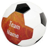 Red Maple Leaf Abstracte najaar Natuur Voetbal (Drie kwart)