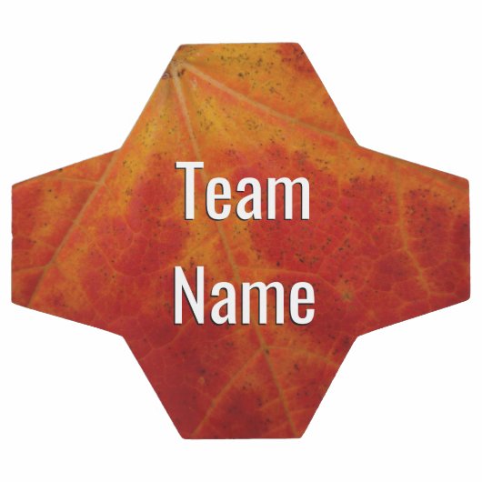 Red Maple Leaf Abstracte najaar Natuur Voetbal (Enkel)