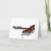 Red Maple Leaf Autumn Greetings Kaart (Achterkant)